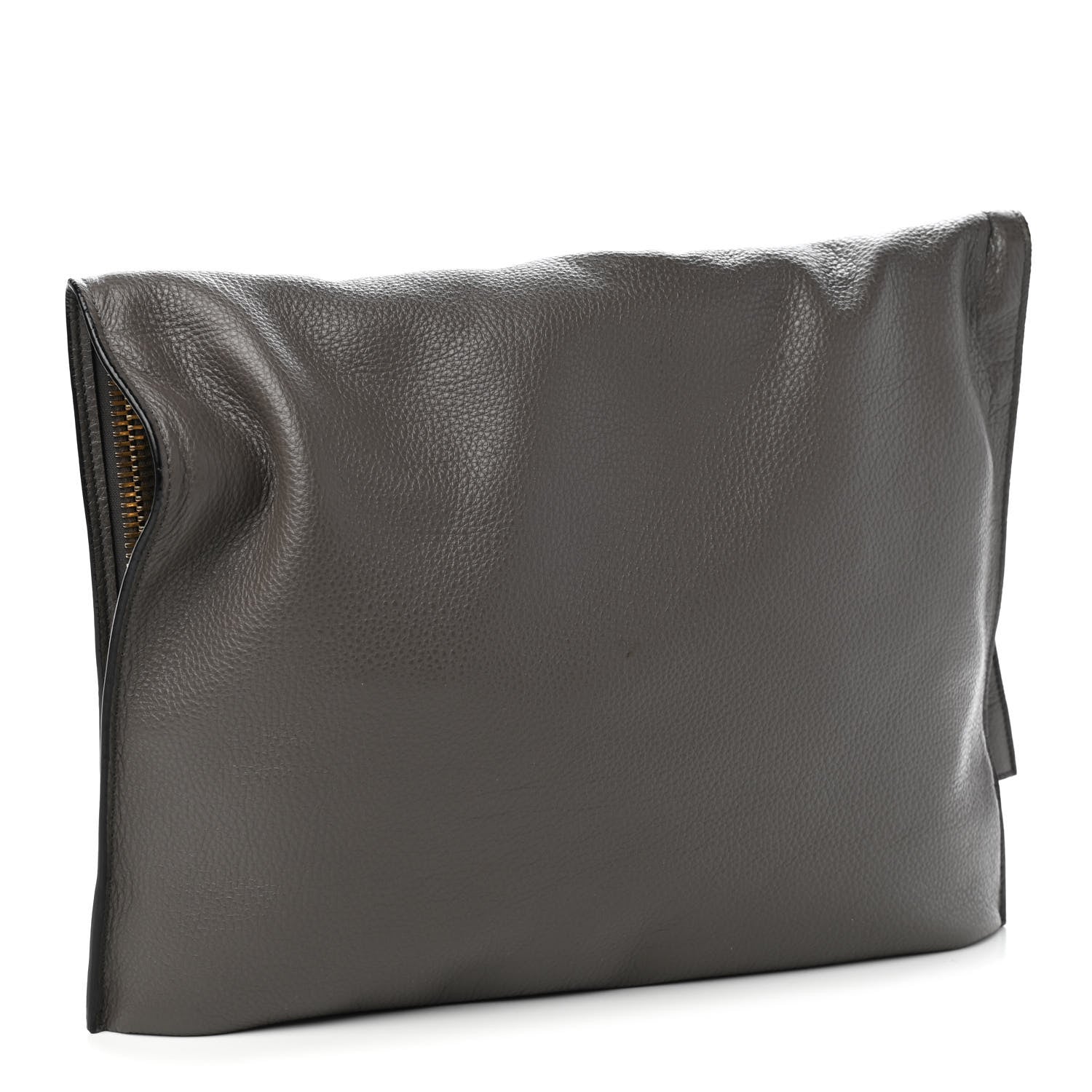 Tom Ford Calfskin Large Alix Padlock Zip Shoulder Bag Graphite 6 of 12