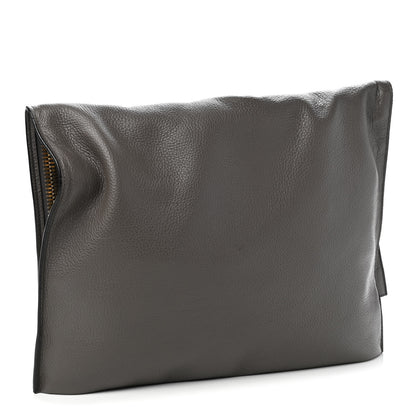 Tom Ford Calfskin Large Alix Padlock Zip Shoulder Bag Graphite 6 of 12