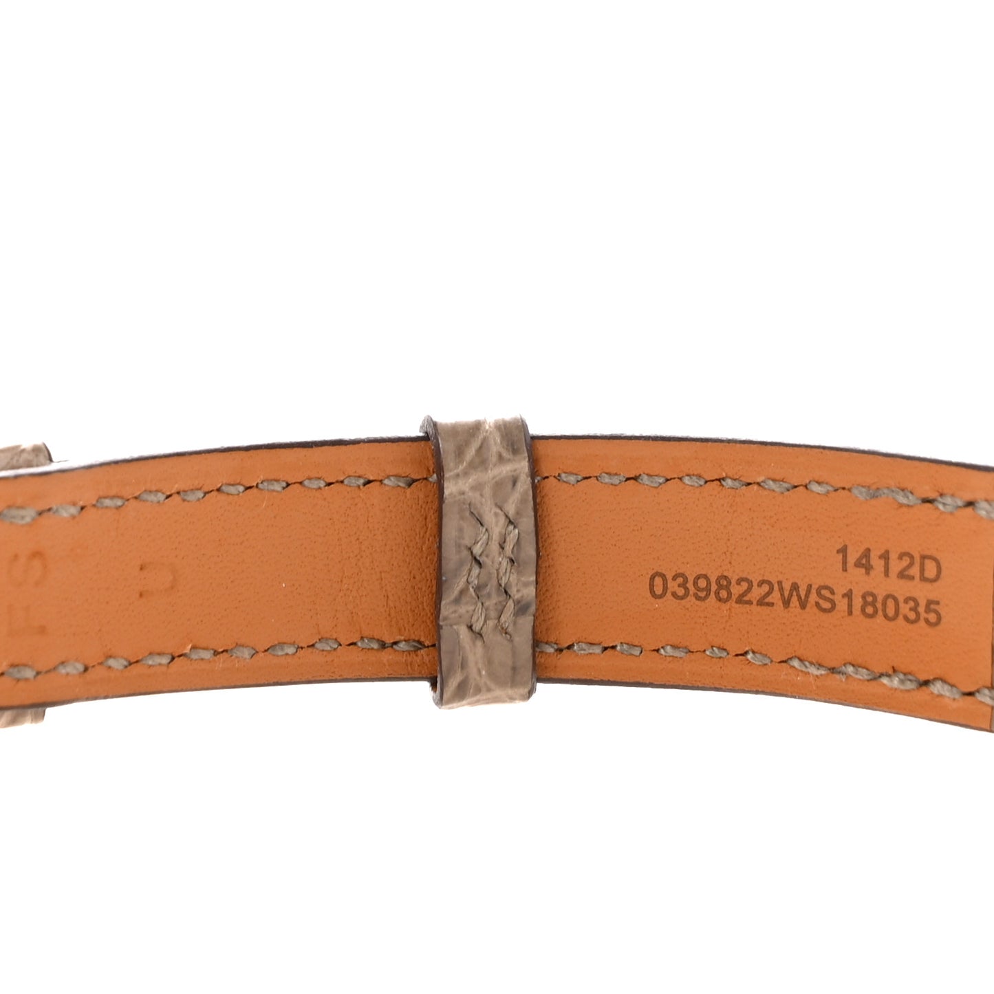 Matte Alligator Watch Strap Etoupe