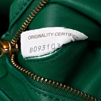 Bottega Veneta Lambskin Maxi Intreccio Padded Chain Cassette Crossbody Bag Racing Green 8 of 13