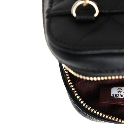 Chanel Caviar Quilted Zip Phone Case Black 9 of 10