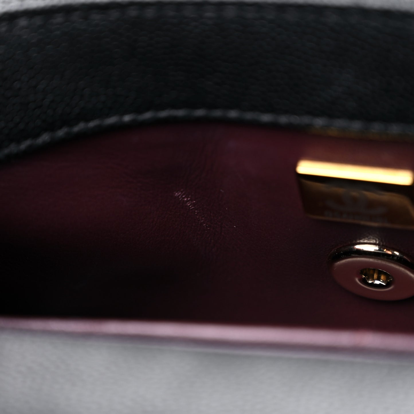 Caviar Quilted Extra Mini Coco Handle Flap Black