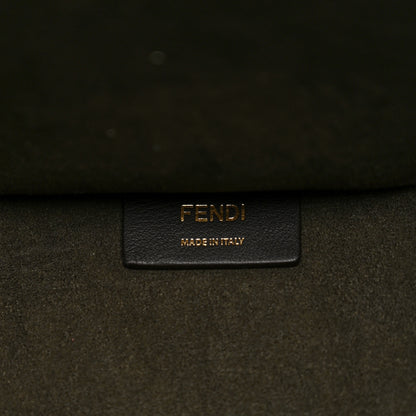 Fendi Vitello Cher Logo Debossed Medium Fendi Sunshine Shopper Tote Burgundy 6 of 12