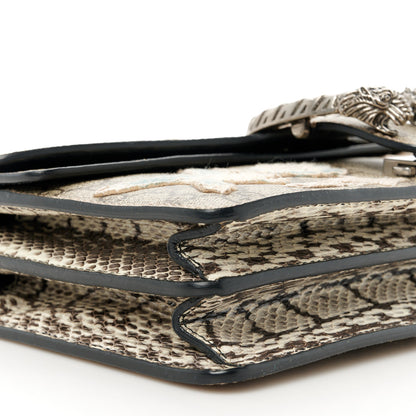 Gucci X MLB GG Supreme Monogram Snakeskin NY Yankees Patch Embroidered Small Dionysus Shoulder Bag 10 of 11