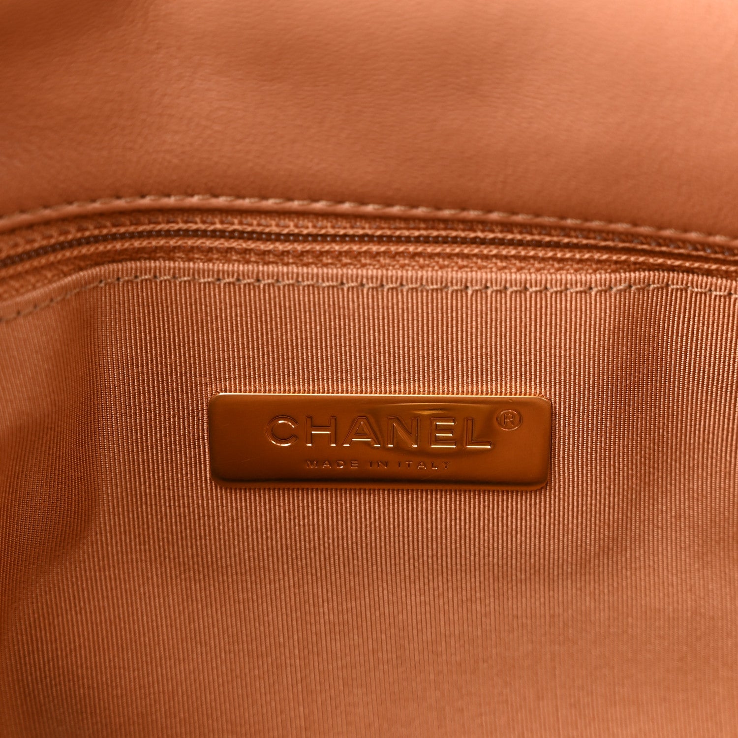 Chanel Lambskin Quilted Large Chanel 19 Flap Brown 6 of 9