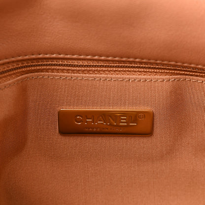 Chanel Lambskin Quilted Large Chanel 19 Flap Brown 6 of 9