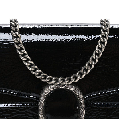 Gucci Crinkled Patent Mini Dionysus Shoulder Bag Black 7 of 9