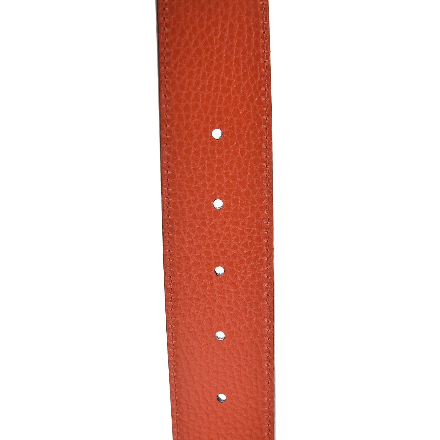 Gucci Calfskin 1973 Reversible Belt 100 40 Orange Black 7 of 7