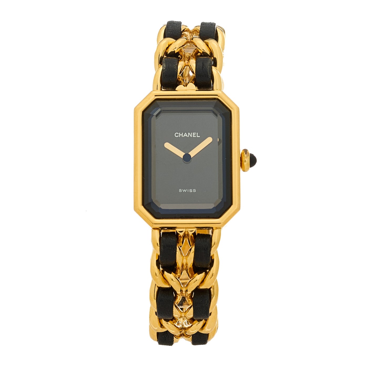 Stainless Steel Lambskin 20mm Chain Premiere Quartz Watch Gold XL