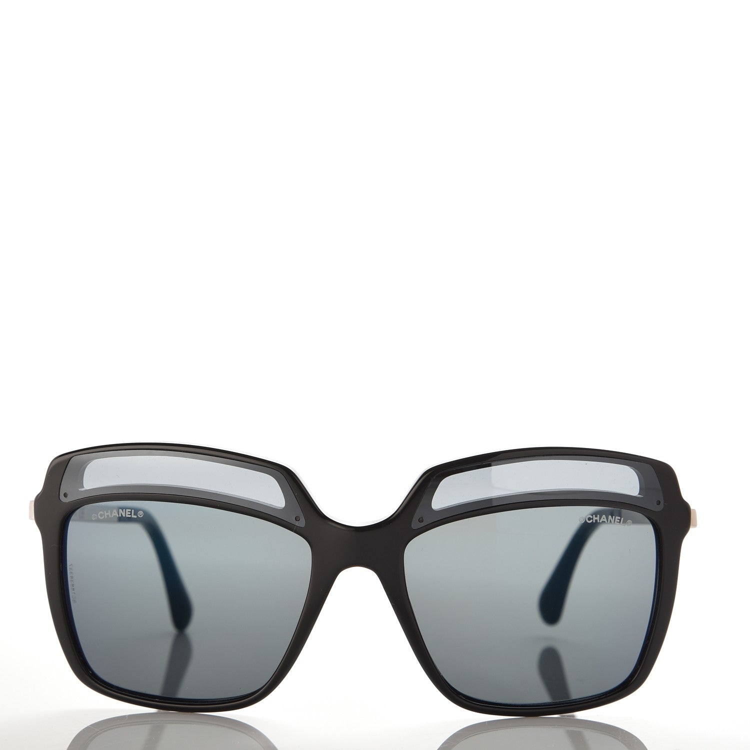 Chanel Square Fall Sunglasses 5378 Black Blue 2 of 9