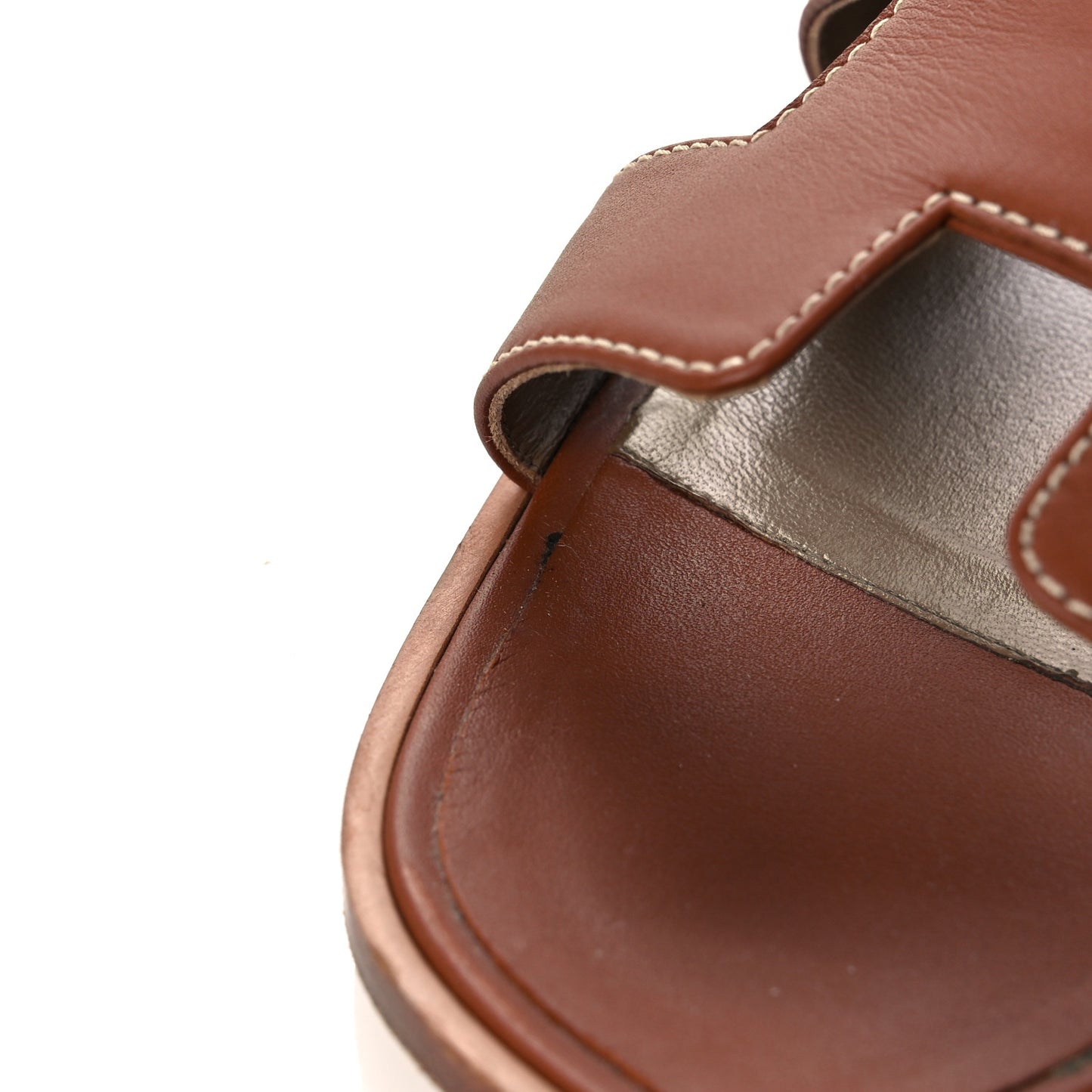 Box Calfskin Oran Sandals 40 Gold