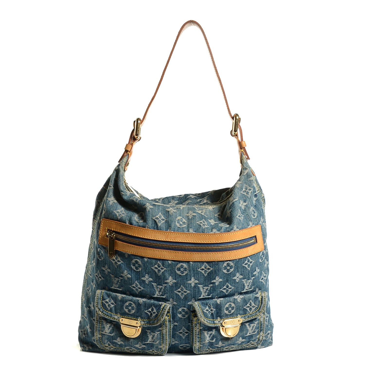 Louis Vuitton Denim Baggy GM Blue 1 of 8