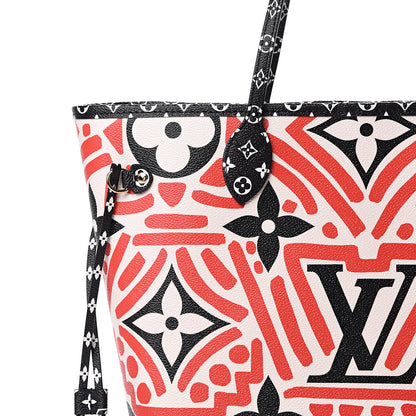 Louis Vuitton Monogram Giant Crafty Neverfull MM Creme Rouge Black 8 of 11