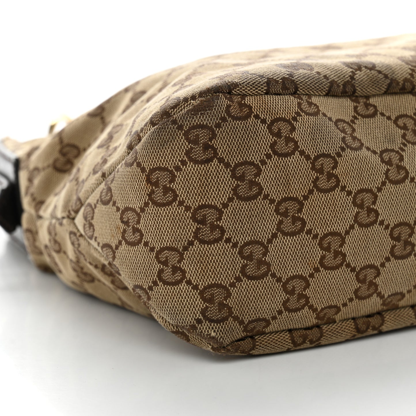 Monogram Medium Horsebit Chain Hobo Dark Brown
