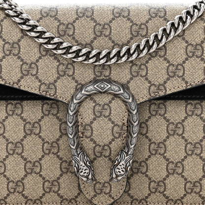 Gucci GG Supreme Monogram Small Dionysus Shoulder Bag Black 8 of 12