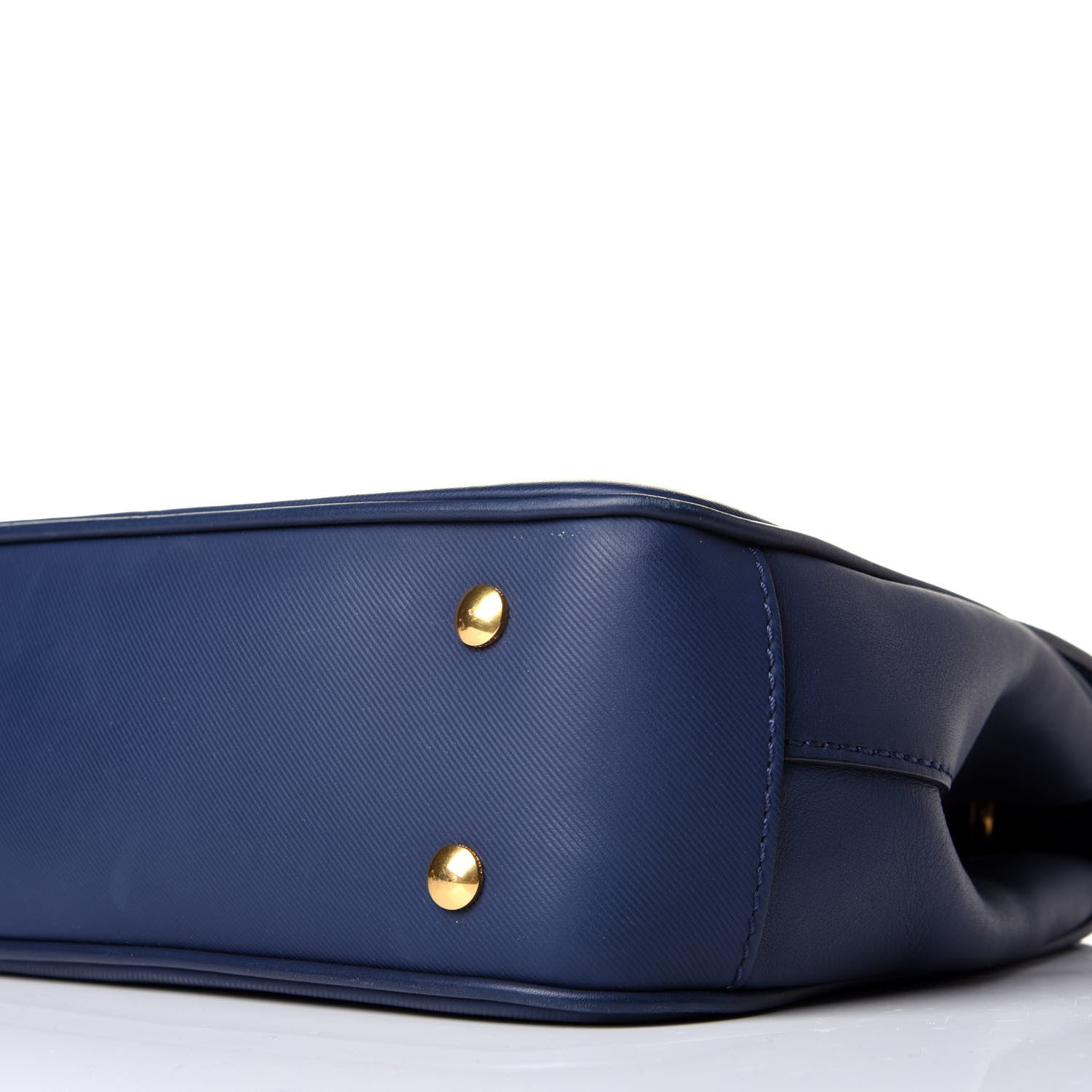 Burberry Trench Calfskin Medium DK88 Top Handle Bag Ink Blue 9 of 9