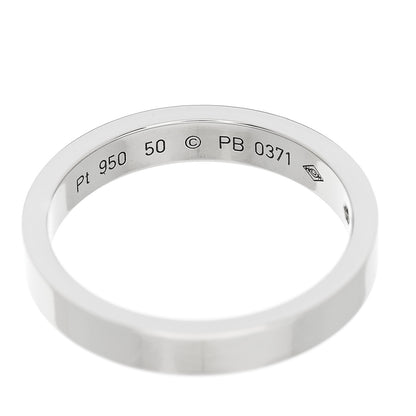 Cartier Platinum Diamond 3mm C De Cartier Wedding Band Ring 50 5.25 4 of 4