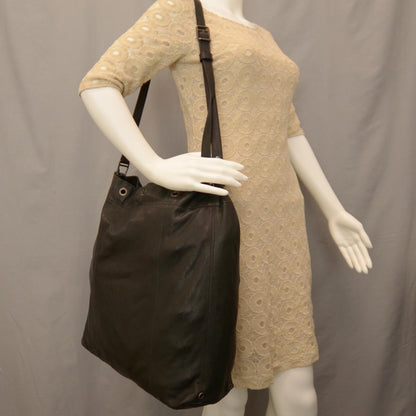 Burberry Leather Messenger Bag Black 2 of 7