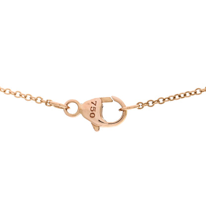 David Yurman 18K Rose Gold Diamond Morganite 7mm Petite Chatelaine Pendant Necklace 3 of 4