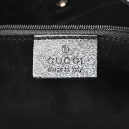Gucci Calfskin Logo Hobo Bag Black 6 of 17