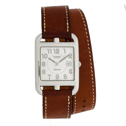 Hermes Stainless Steel Barenia 29mm Cape Cod Double Tour Automatic Watch Fauve 1 of 5