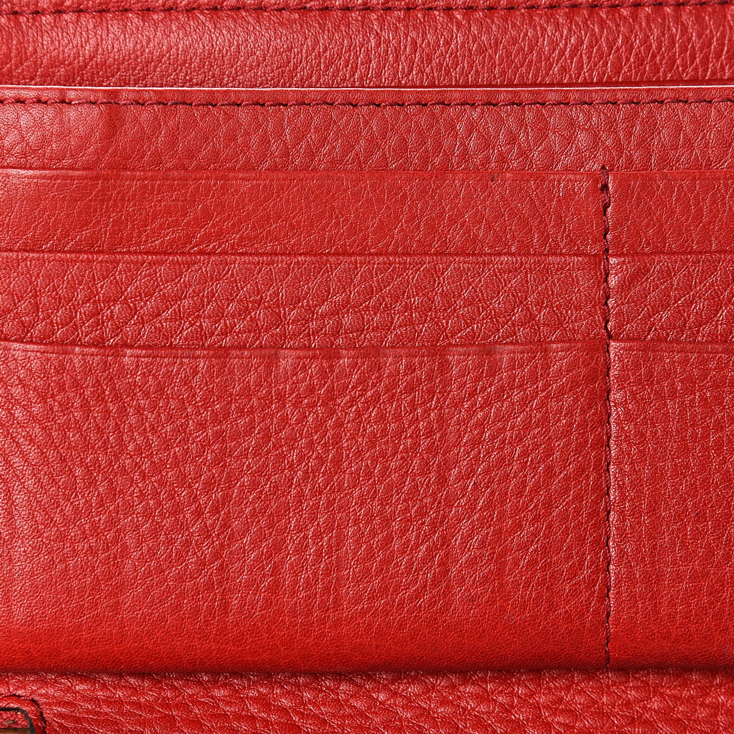 Gucci Pebbled Calfskin Soho Zip Around Wallet Red 13 of 14