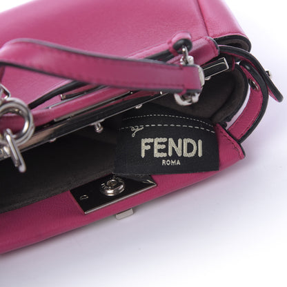 Fendi Nappa Micro Peekaboo Iconic Satchel Magenta 9 of 9