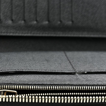 Louis Vuitton Taiga Vertical Zippy Wallet Black 8 of 9