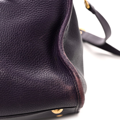 Prada Vitello Daino Shopping Satchel Uva 11 of 12