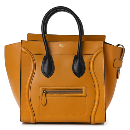 Celine Smooth Calfskin Micro Luggage Amber 1 of 8