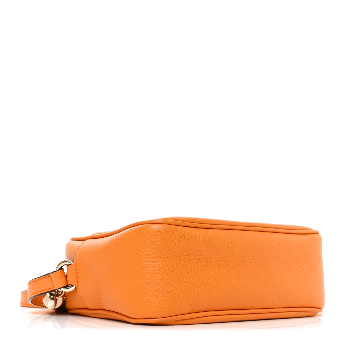 Pebbled Calfskin Small Soho Disco Bag Curcuma