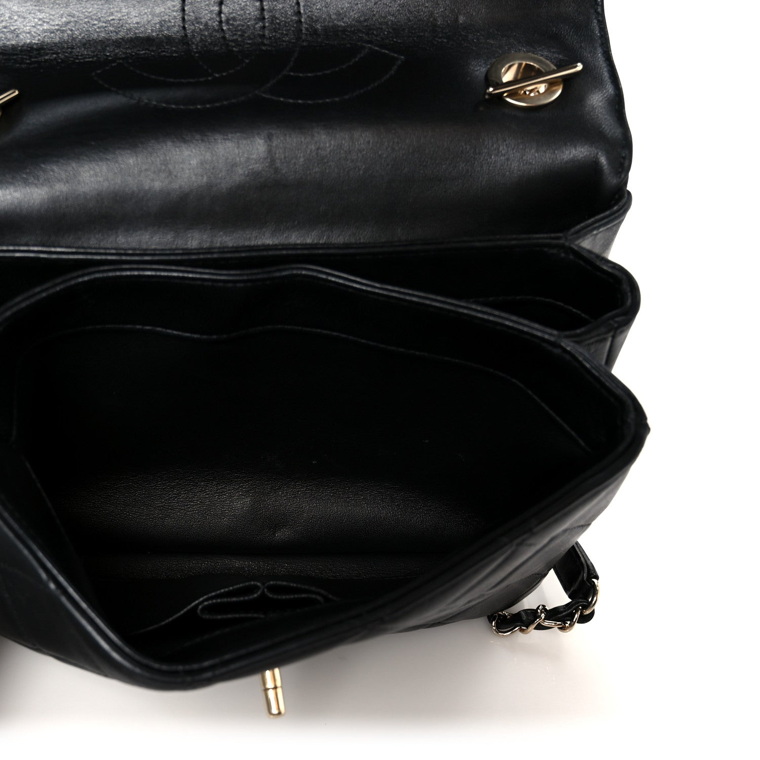Chanel Lambskin Quilted Small Trendy CC Dual Handle Flap Bag Black 5 of 13