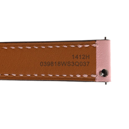 Hermes Swift Mini Heure H Double Tour Watch Strap Rose Sakura 3 of 5