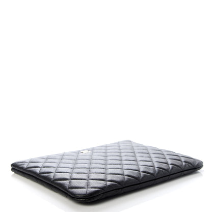 Chanel Caviar Quilted Medium Cosmetic Case Black 4 of 7