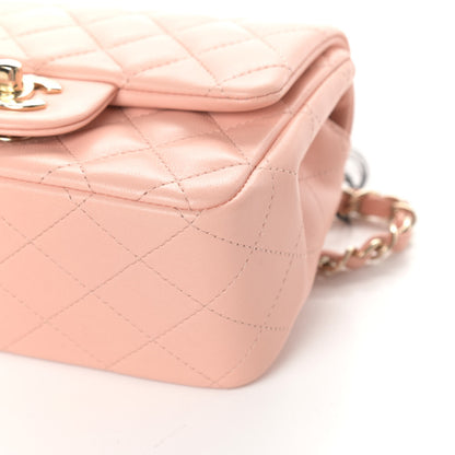 Chanel Lambskin Quilted Mini Square Flap Light Pink 9 of 9
