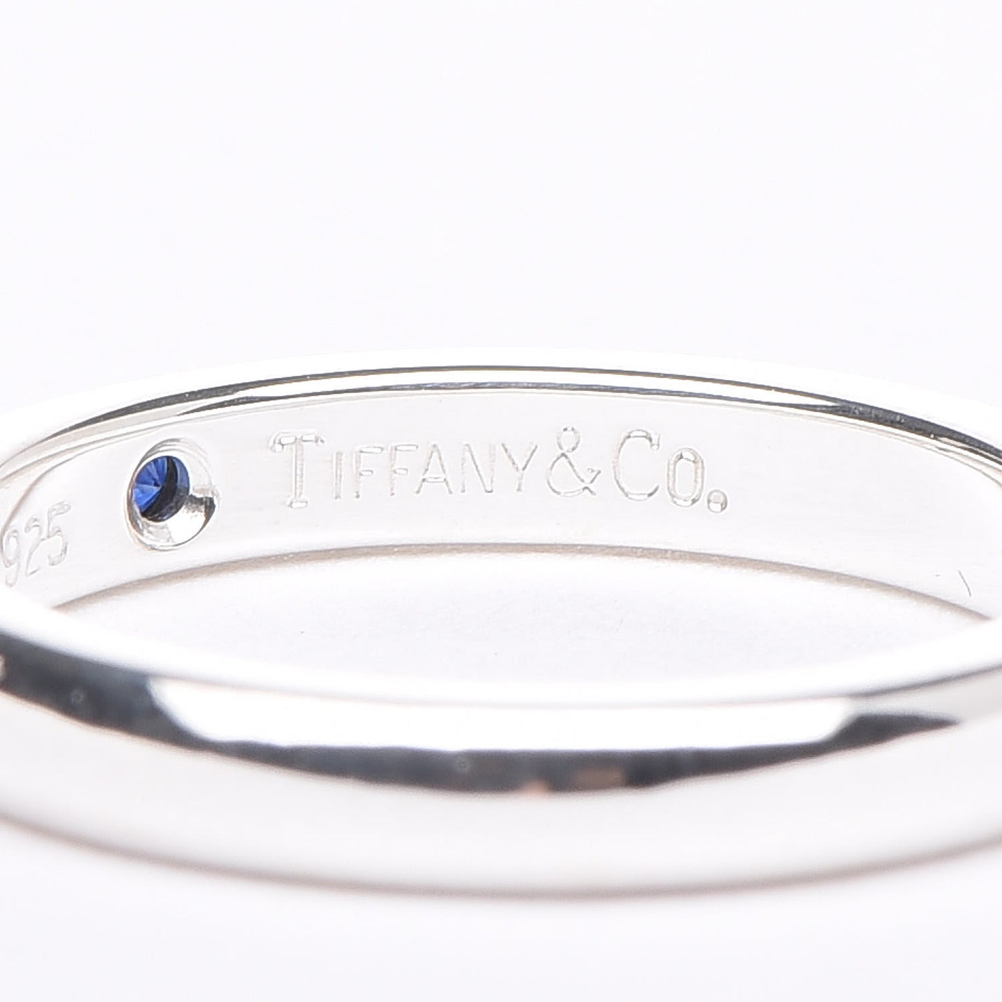 Sterling Silver Blue Sapphire Stacking Ring 46 3.75