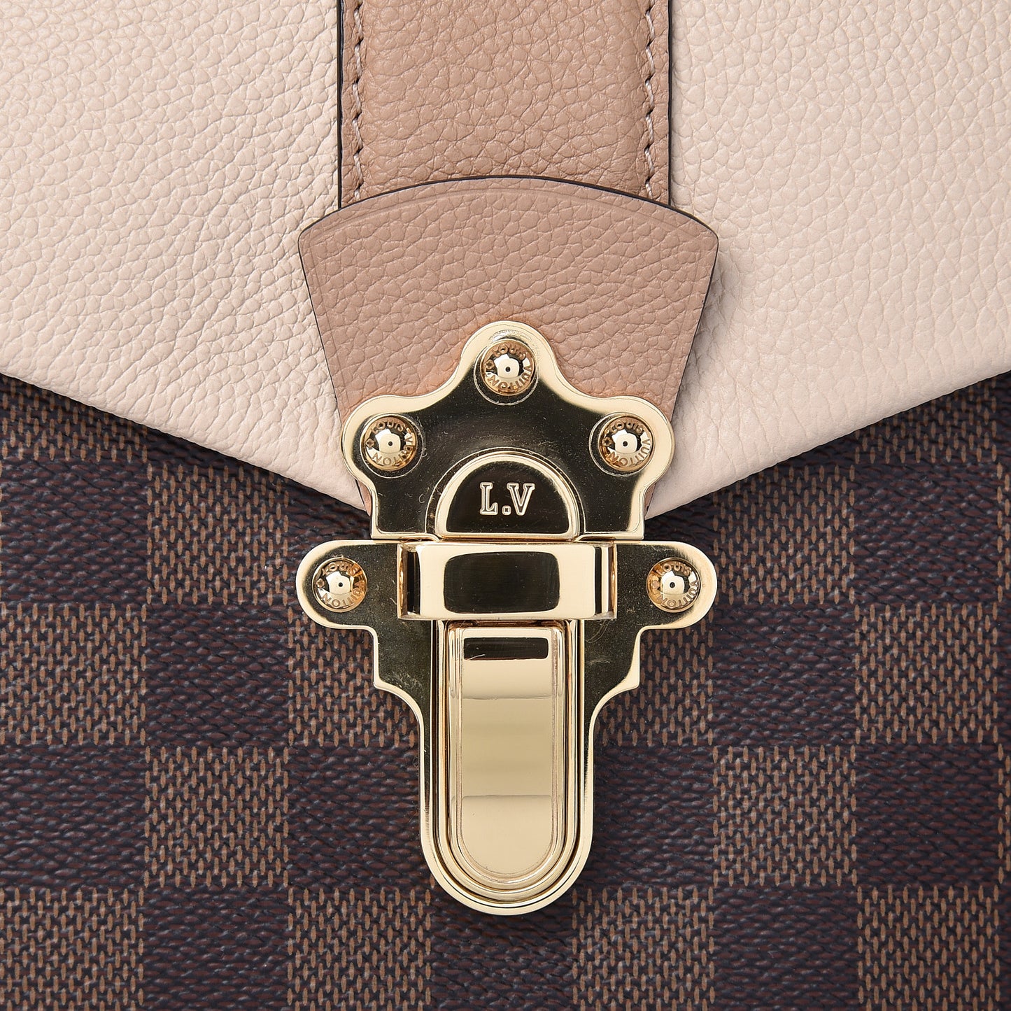 Damier Ebene Clapton Backpack Creme