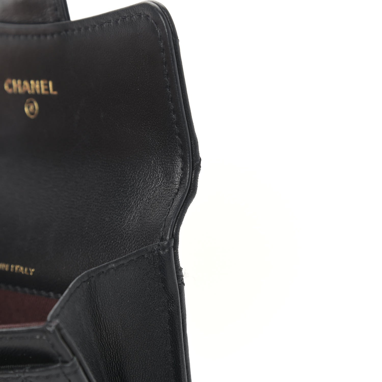 Chanel Lambskin Quilted Flap Card Holder Black 12 of 20