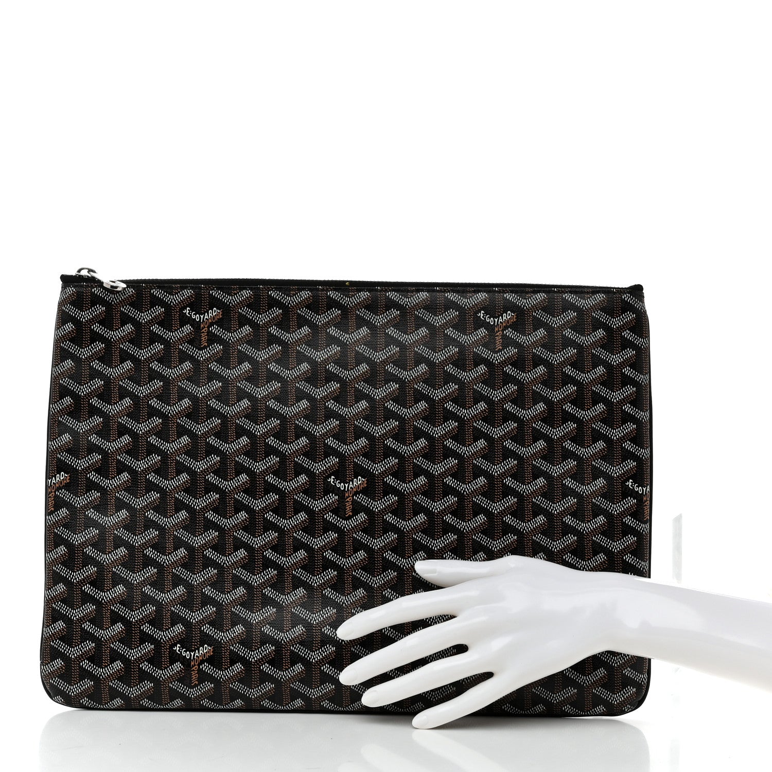 Goyard Goyardine Senat Pochette GM Black 2 of 7