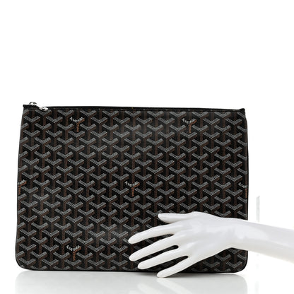 Goyard Goyardine Senat Pochette GM Black 2 of 7