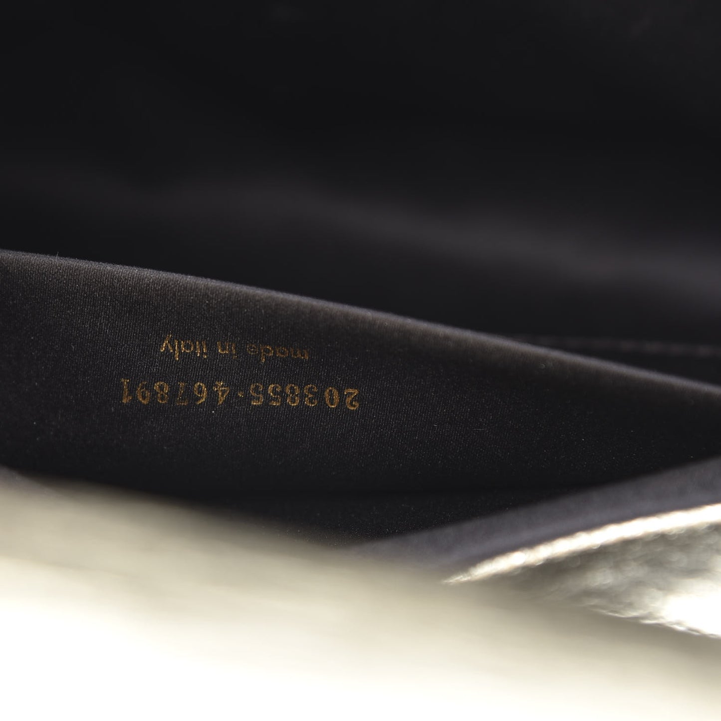 Metallic Calfskin Monogram Large Belle De Jour Clutch Gold