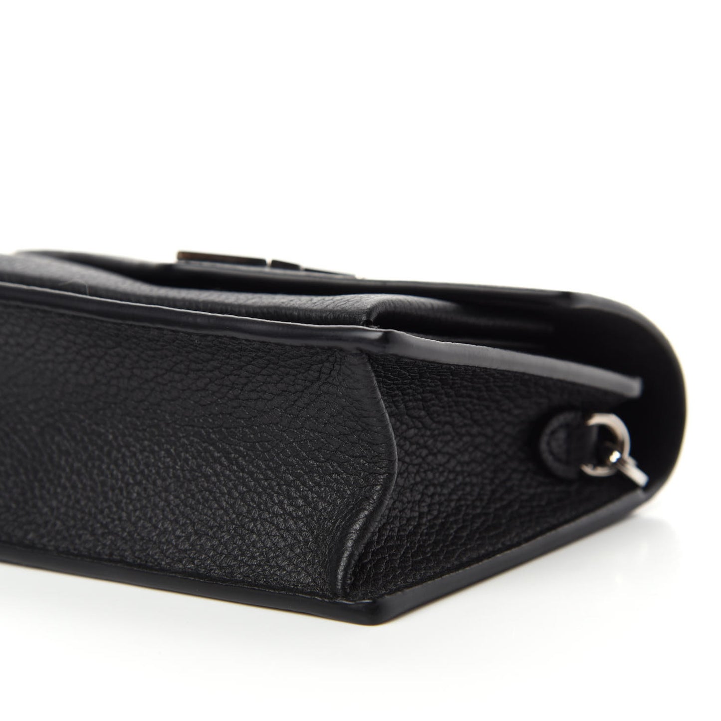 Soft Calfskin Mini My Lockme Chain Pochette Black