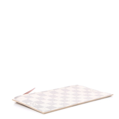 Louis Vuitton Damier Azur Felicie Chain Wallet Zippered Insert Rose Ballerine 3 of 5
