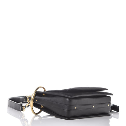 Chloe Calfskin Suede Small Roy Bag Black 4 of 8