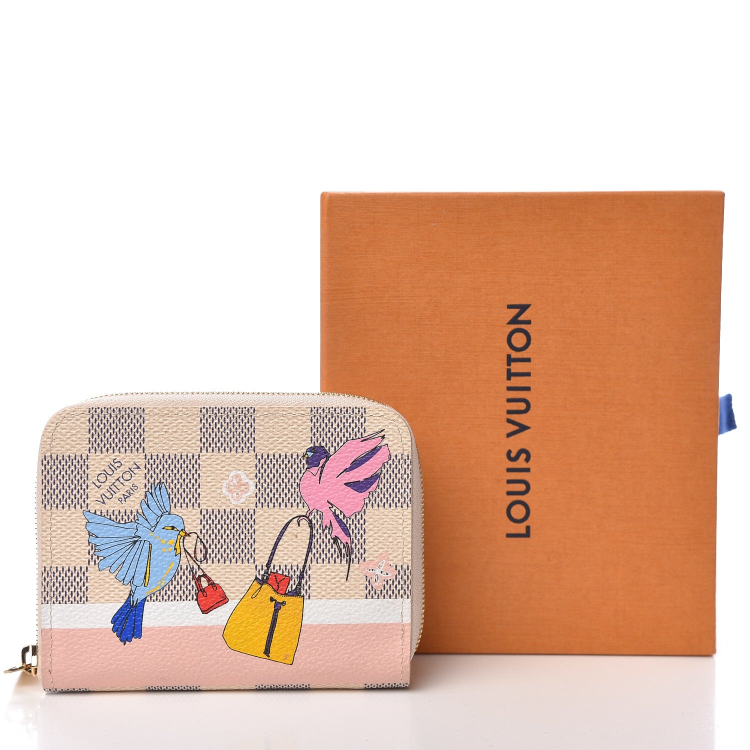 Louis Vuitton Damier Azur 2018 Christmas Animation Zippy Coin Purse 8 of 8