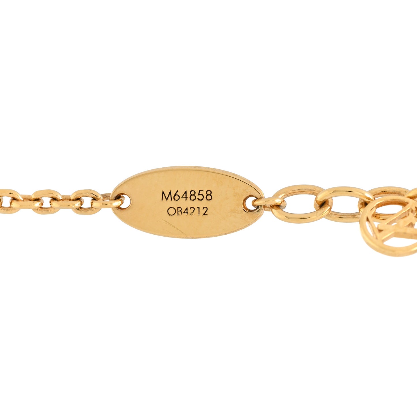 Sweet Monogram Charm Bracelet Gold