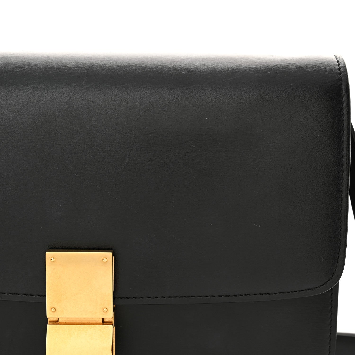 Celine Box Calfskin Medium Classic Box Flap Bag Black 15 of 15