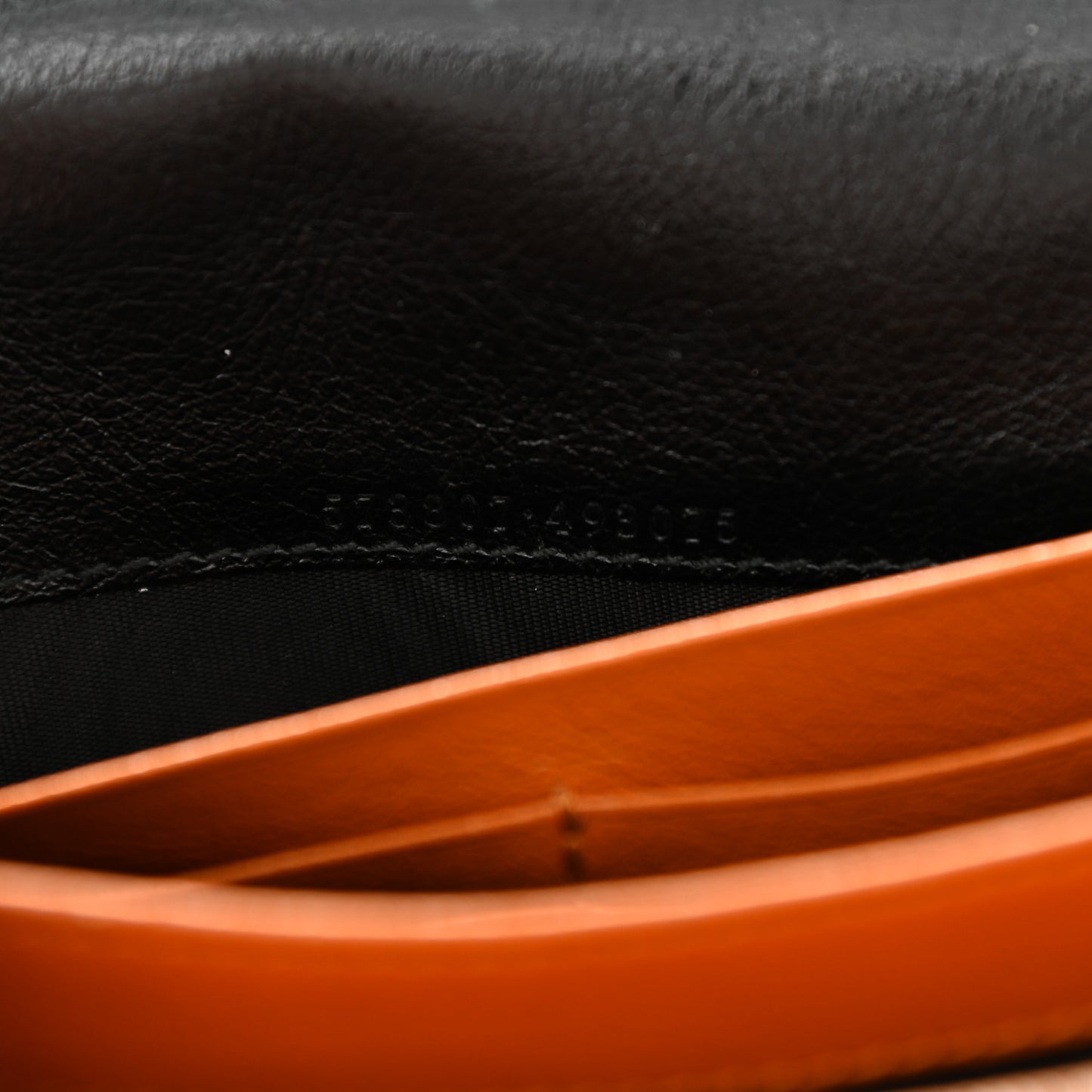 Vintage Effect Calfskin Matelasse Diagonal Torchon GG Marmont Chain Wallet Cognac