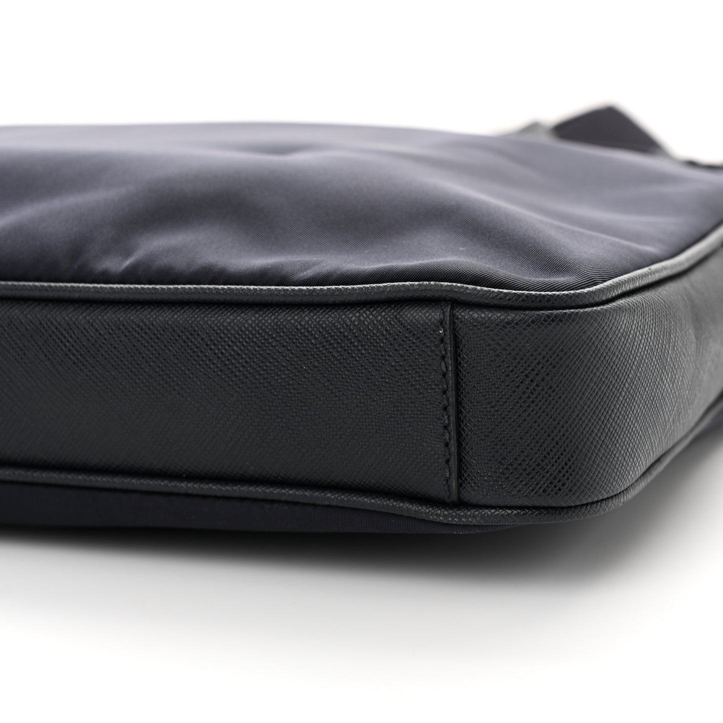 Tessuto Nylon Saffiano Briefcase Black