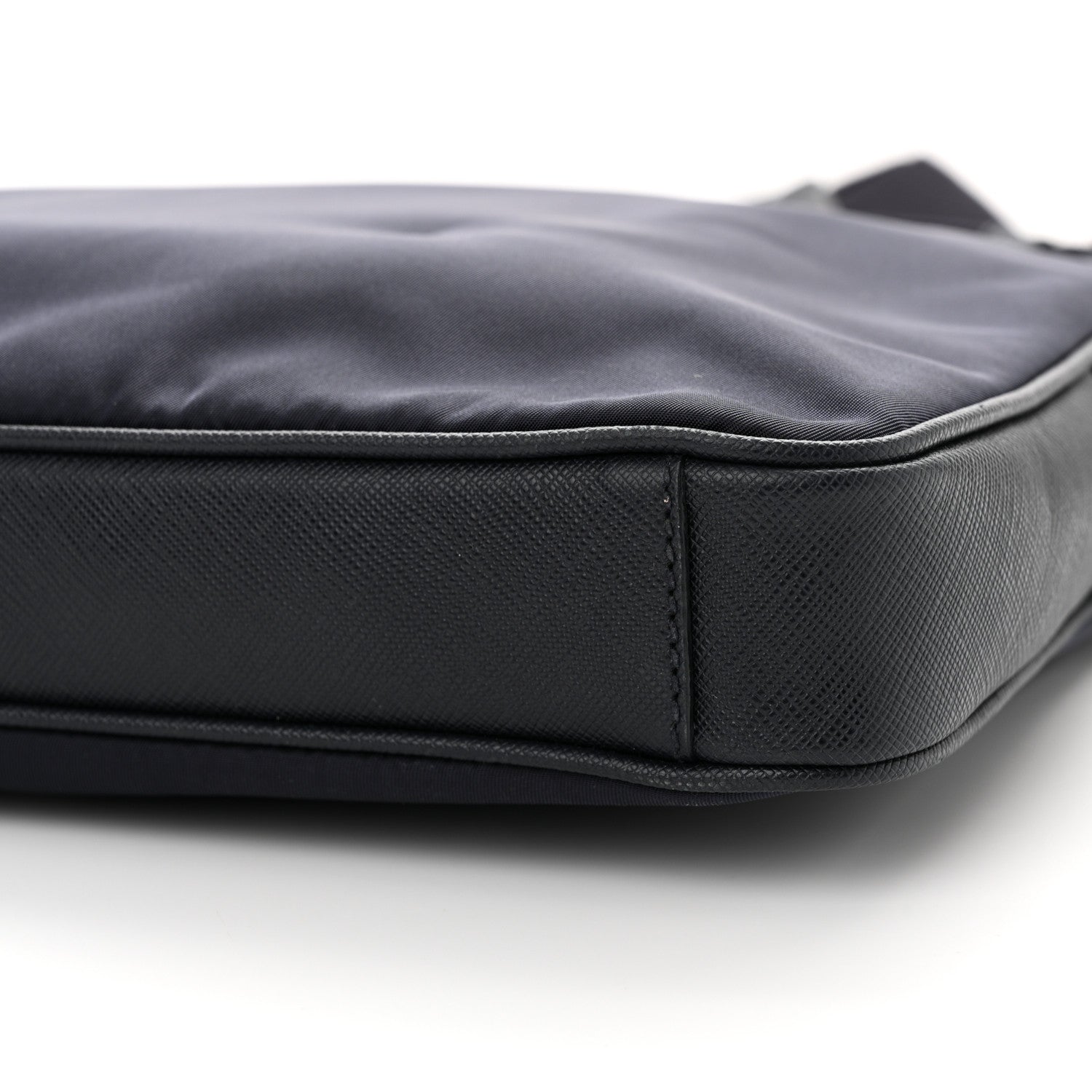 Prada Tessuto Nylon Saffiano Briefcase Black 9 of 9